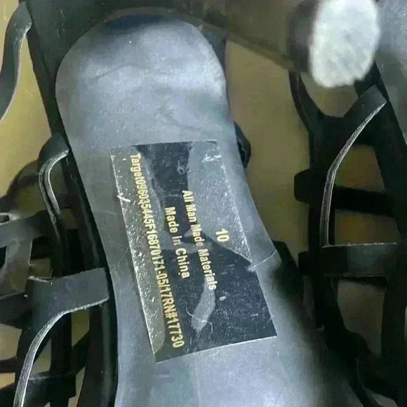 Mossimo Strappy Heels Sz 10 color black - Picture 5 of 6